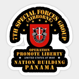 7th SFG - Opn Promote Liberty Sticker